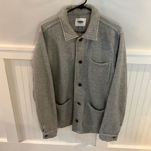 Old Navy Casual Dress Jacket Mens Large Gray